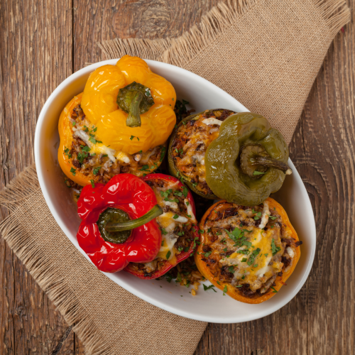 Philly Style Cheesesteak Stuffed Peppers with Chef Jaz
